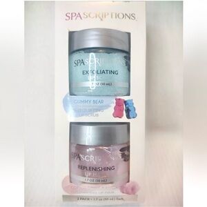 4/$20 2 SpaScriptions Lip TherapyKit GummyBearScrub/CottonCandyMask 1.7oz each